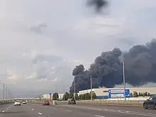 Площадь пожара в Пушкино возросла до 20 тысяч квадратов