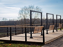 В Никольском благоустроили набережную реки Тосны