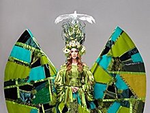 «Зеленая Украина»: 28-килограммовый национальный костюм для «Мисс Вселенная» с птицей на голове