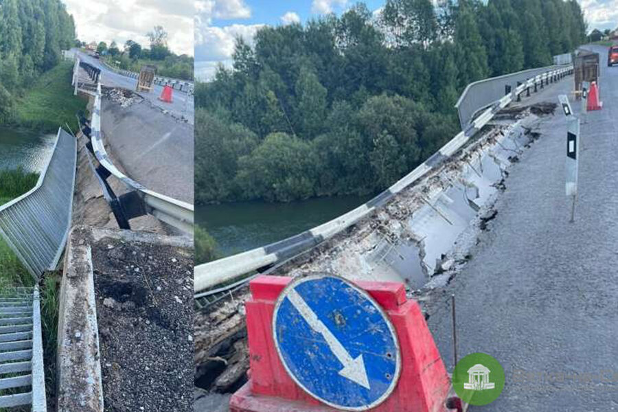 В Кировской области частично обрушился мост через реку Воя
