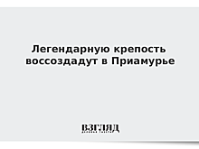 Легендарную крепость воссоздадут в Приамурье