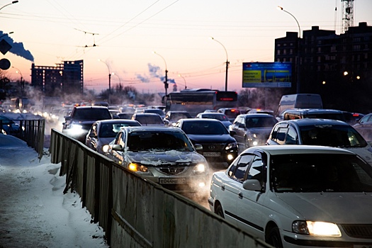 Пробки в 8 баллов зафиксированы в субботу в Новосибирске