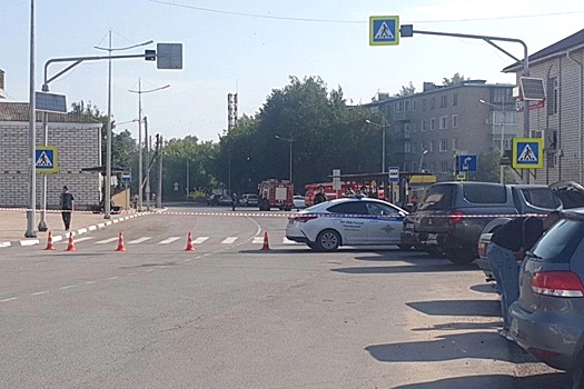 На станции в Рязанской области загорелся поезд с серой