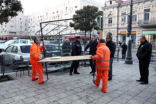 Уличные торговцы выразили протест против решения мэрии Тбилиси