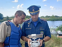Курские спасатели следят за безопасностью на воде с воздуха
