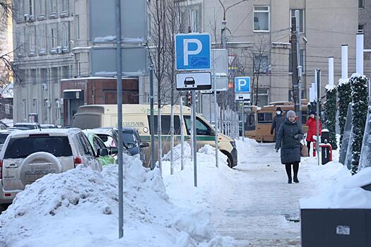 В центре Нижнего Новгорода продлены ограничения на парковку из-за снегопада