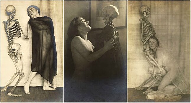 Дама со скелетом: сюрреалистический фотосет Франца Фидлера начала 1920‑х годов