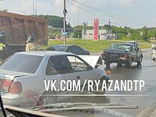 На въезде в Рязань образовалась пробка из-за ДТП