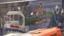 Видео дня: Пожарный из Дзержинска показал, как создавал граффити на Окском съезде