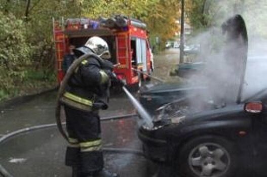 В Гвардейске полностью выгорел автомобиль
