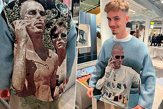 Ромео Бекхэм умилил поклонников свитером с изображением своих родителей
