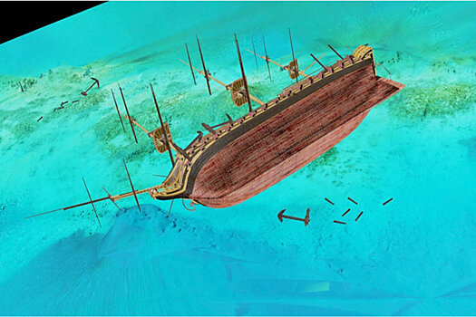 Археологи впервые исследуют затонувший в XVIII веке русcкий линейный корабль