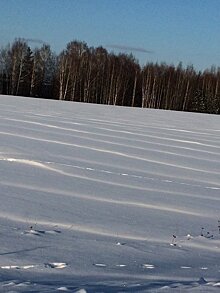 В Кировской области заметили редкие снежные барханы