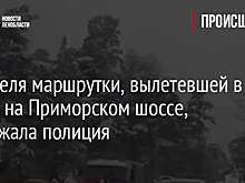 Водителя маршрутки, вылетевшей в кювет на Приморском шоссе, задержала полиция