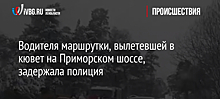 Водителя маршрутки, вылетевшей в кювет на Приморском шоссе, задержала полиция
