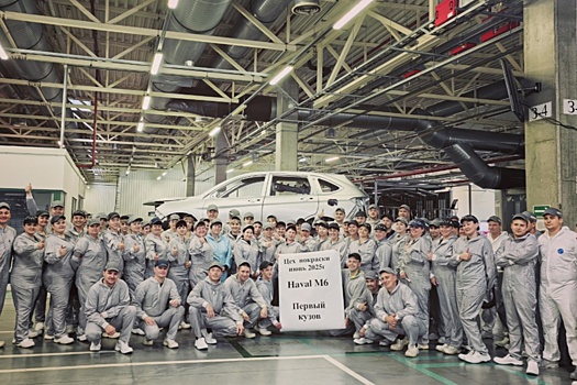 В Калуге покрасили первый кузов кроссовера Haval M6