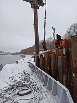 В Минтрансе рассказали о ходе ремонта разрушенного ледоходом моста в Павлове