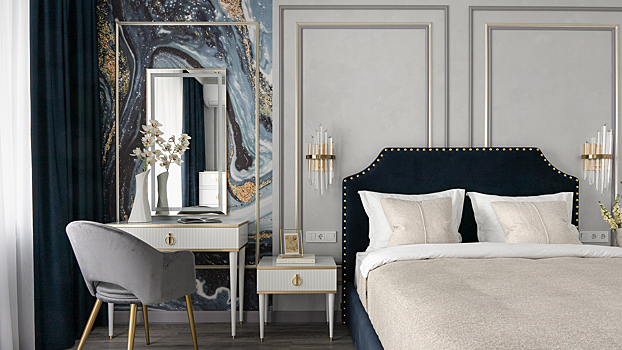 Интерьер в синем: сила и коварство специфического цвета