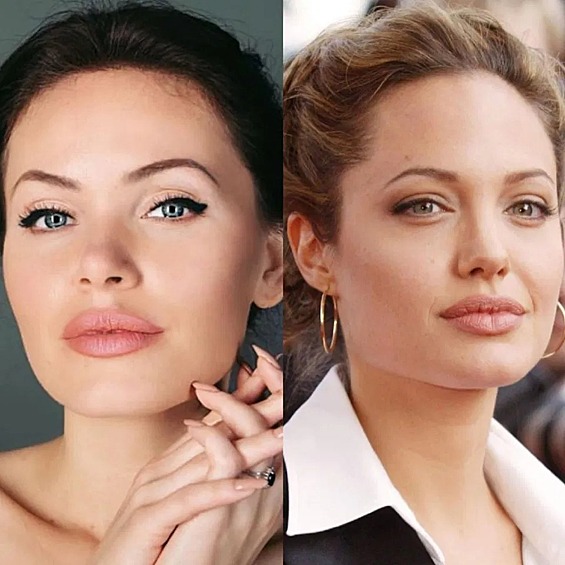 А вы догадались, где на этом фото Анджелина Джоли, а где ее двойник?