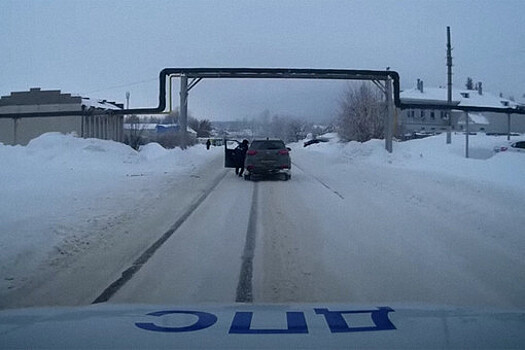 В Марий Эл автоинспектор, держась за дверь иномарки, на ходу ухватился за руль и остановил нарушителя