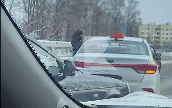 В Рязани произошло массовое ДТП с участием такси