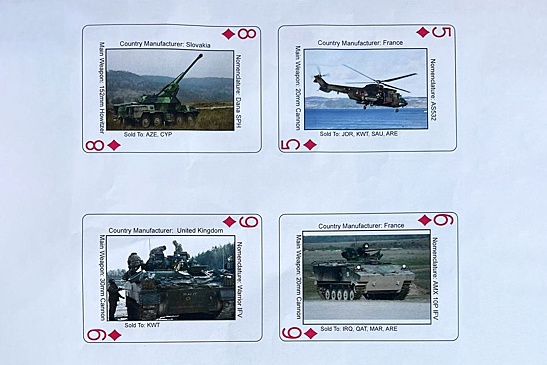 NYT: Пентагон напечатает игральные карты с поставленным на Украину оружием