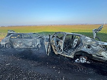 На Кубани 4 человека погибли в загоревшихся после ДТП автомобилях