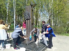 В районе Проспект Вернадского ко Дню Победы подготовили монумент Славы