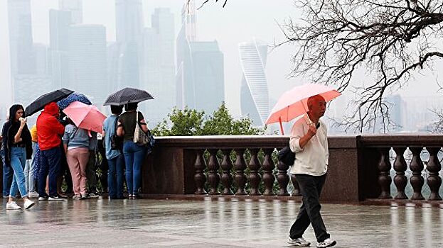 В Москве к концу недели усилятся дожди