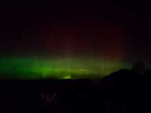 Над Омской областью снова заметили полярное сияние