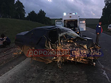 В Башкирии столкнулись Mitsubishi Outlander и Daewoo Nexia: один из пассажиров погиб на месте