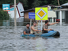 В Уссурийске произошло наводнение из-за прорыва дамбы