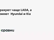 Страхуют чаще LADA, а угоняют  Hyundai и Kia