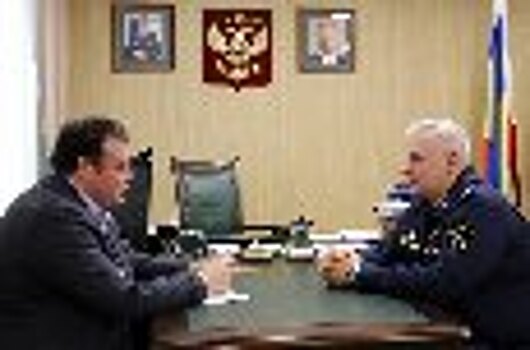 Начальник ГУФСИН России по Ростовской области Дмитрий Безруких встретился с членом Совета при Президенте Российской Федерации по правам человека Александром Бродом