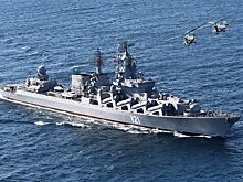 Крейсер "Москва" впервые выстрелил "Вулканом"