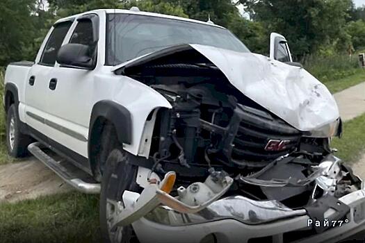 Сумасшедшая погоня за угнанным пикапом попала на видео в США