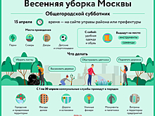 Москвичей пригласили на общегородской субботник в предстоящие выходные