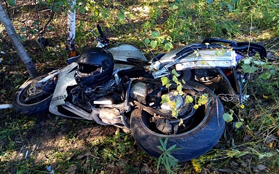 В Касимовском районе мотоциклист врезался в Volkswagen