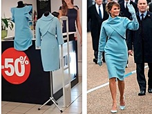 На рынке в Киеве нашли голубое платье Меланьи Трамп. Фото
