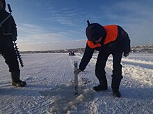 В Кировском районе Казани ввели в эксплуатацию ледовую переправу