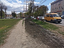 Тротуар появится напротив ТЦ «Небо» на улице Костина в Нижнем Новгороде