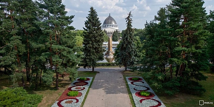 На ВДНХ началась промывка фонтана «Золотой колос»