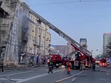 В Ростове-на-Дону потушили пожар в пятиэтажном доме