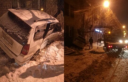 В Челябинске иномарка протаранила трёхэтажку