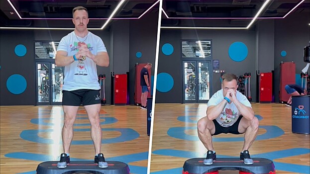 Зачем выполнять приседания со степ-платформой: польза, техника выполнения