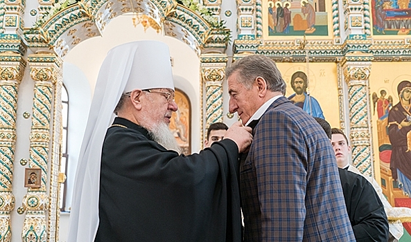 Воронежского сенатора Сергея Лукина удостоили высокой епархиальной награды