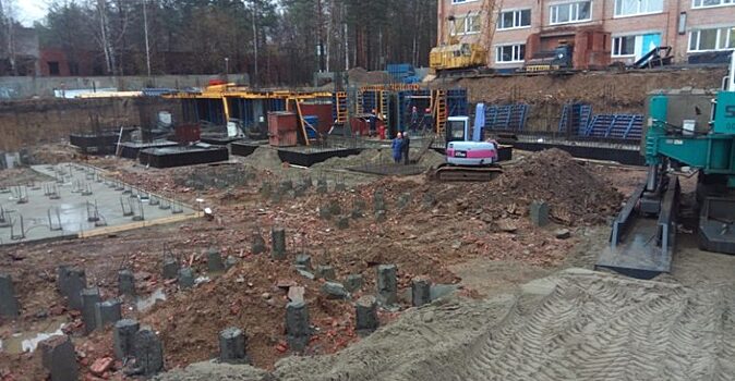 Томские строители продолжают возведение объектов по национальным проектам