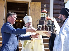 В Якутии открыли после реставрации деревянную церковь XIX века