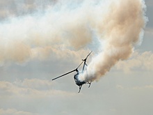 Появились первые кадры с места крушения вертолета Robinson в Амурской области