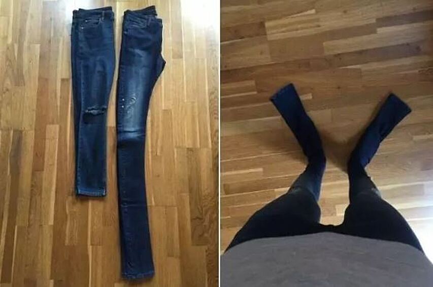 На сайте было написано "Удлиненные джинсы".   